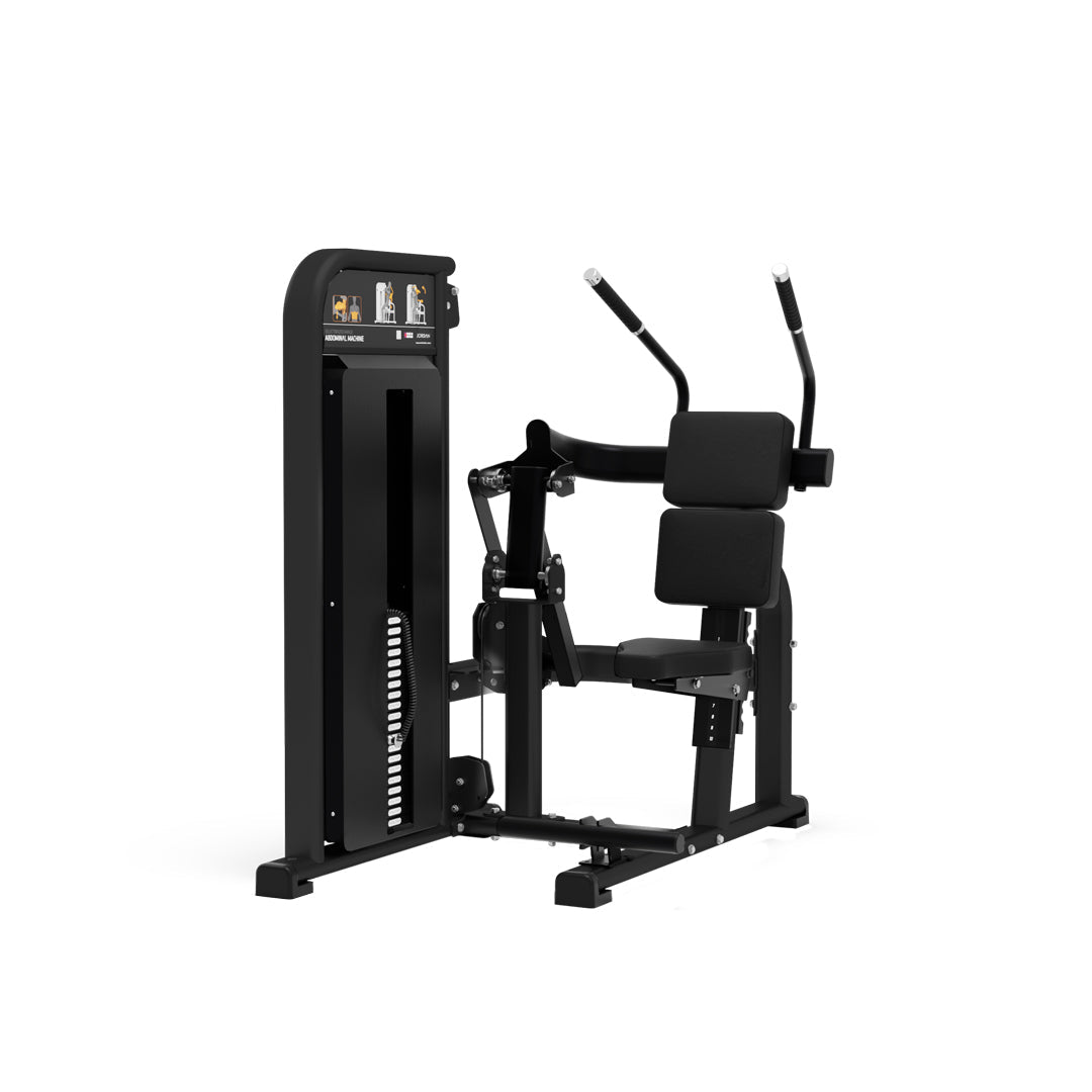 JORDAN Abdominal Machine - 100kg Weight Stack - Black - main product view