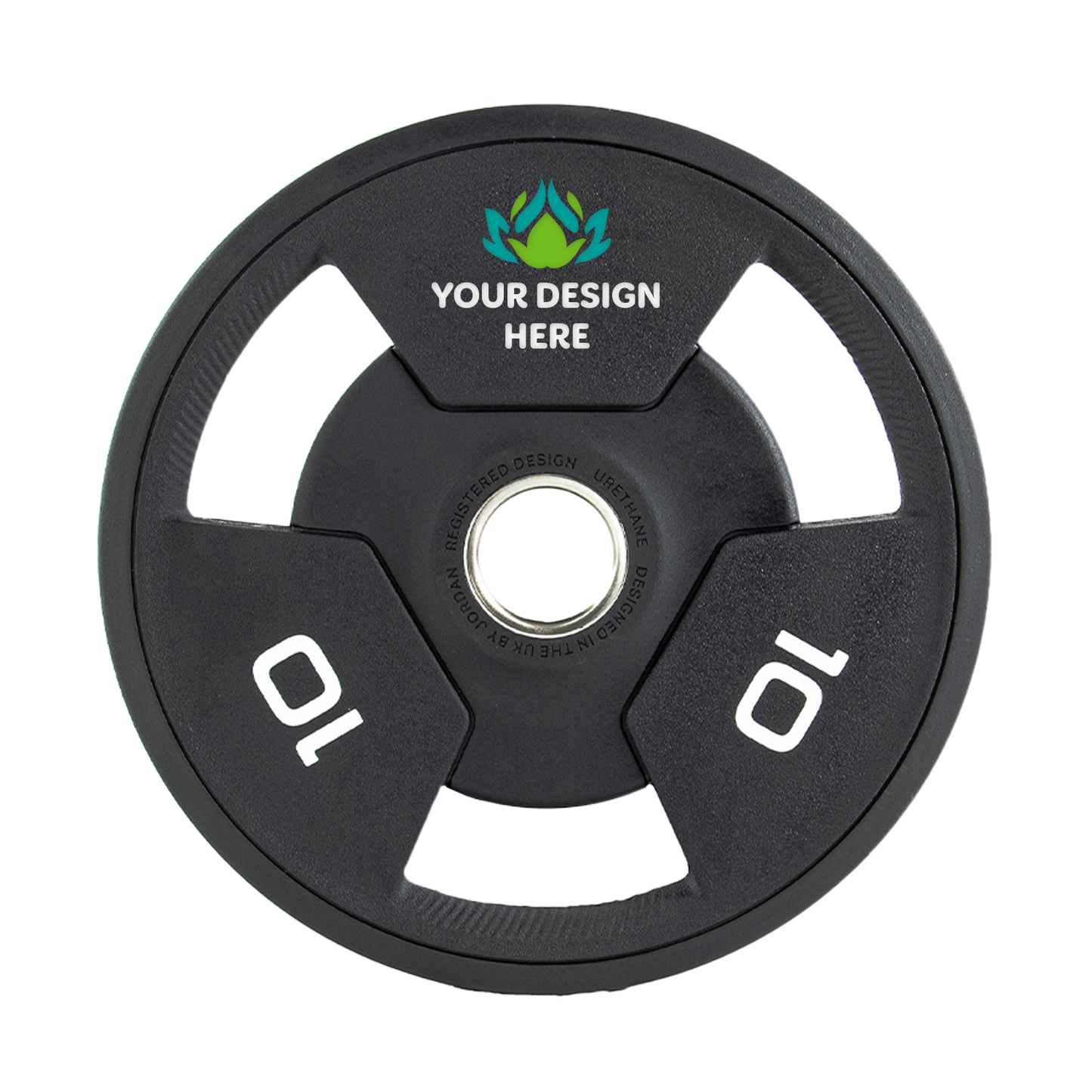JORDAN Custom 400kg Urethane Tri Grip Olympic Plate Set - main product view