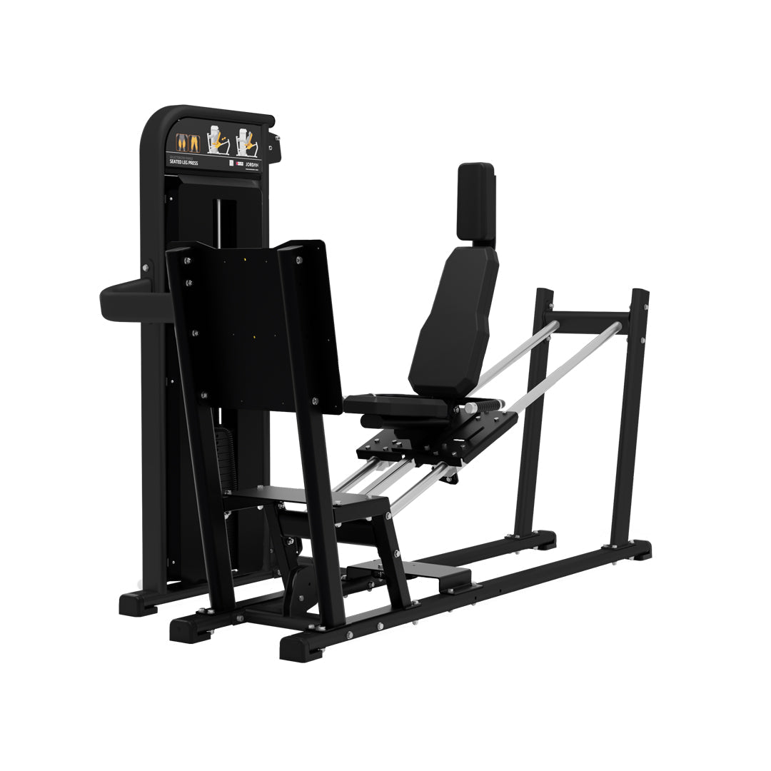 JORDAN Seated Leg Press - 150kg Weight Stack - Black - main product view