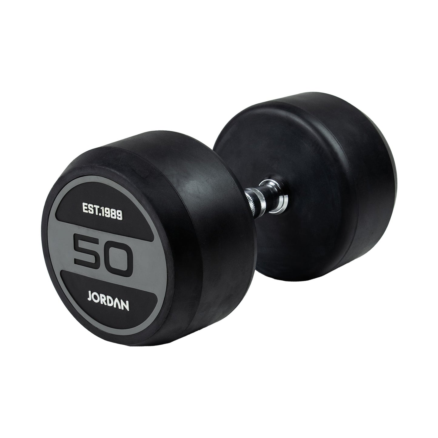 JORDAN Classic Rubber Dumbbells - Grey - additional view