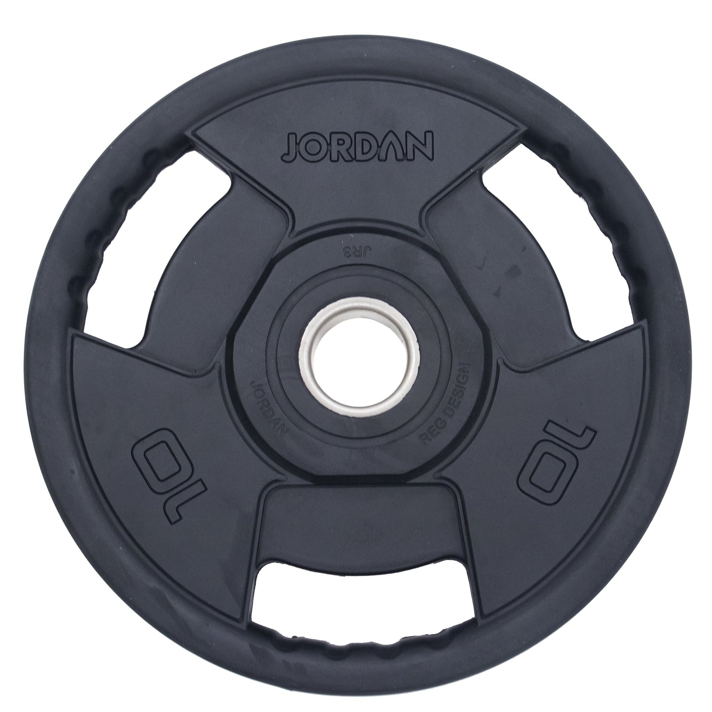 JORDAN 10kg Classic Rubber Olympic Plate - main product view
