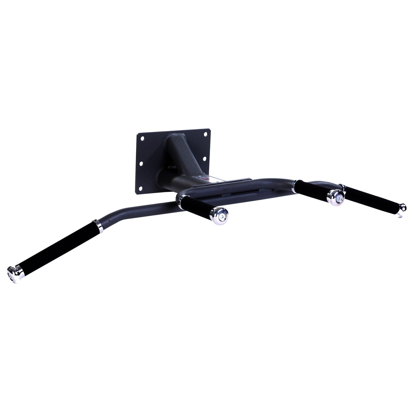 JORDAN Wall Mounted Chin Bar with aluminium ends & rubber handgrips, Black - main product view