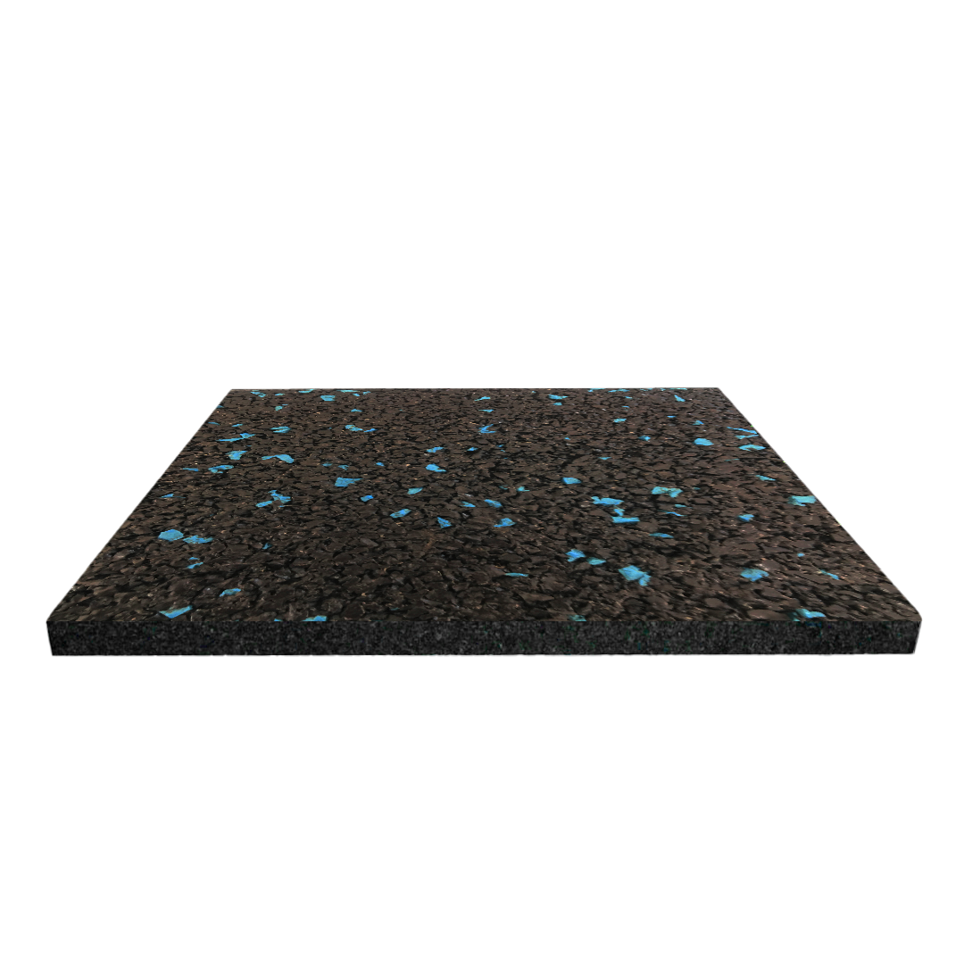 Jordan Activ Square standard black tile with blue fleck, 50cm x 50cm x 30mm