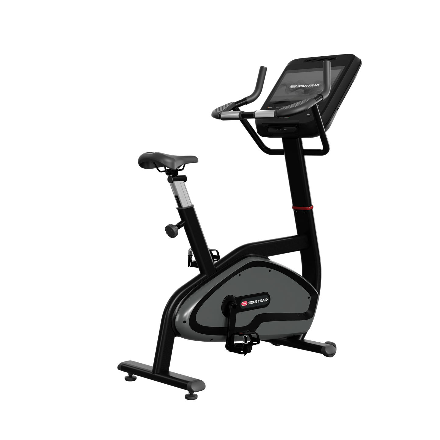 4 SERIES UPRIGHT BIKE W/10" TOUCHSCREEN, -60 BLACK - detail view