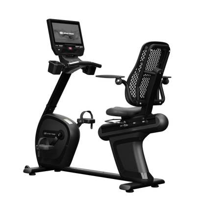 8 Series Recumbent Bike W/2019 15" PAL EMBEDD - 60 BLACK - main product view