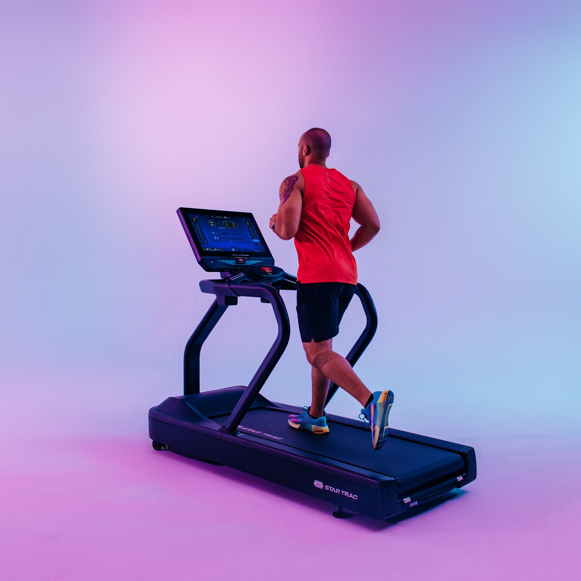 8 Series TR Treadmill 110V, W/LCD - 60 BLACK - alternate angle