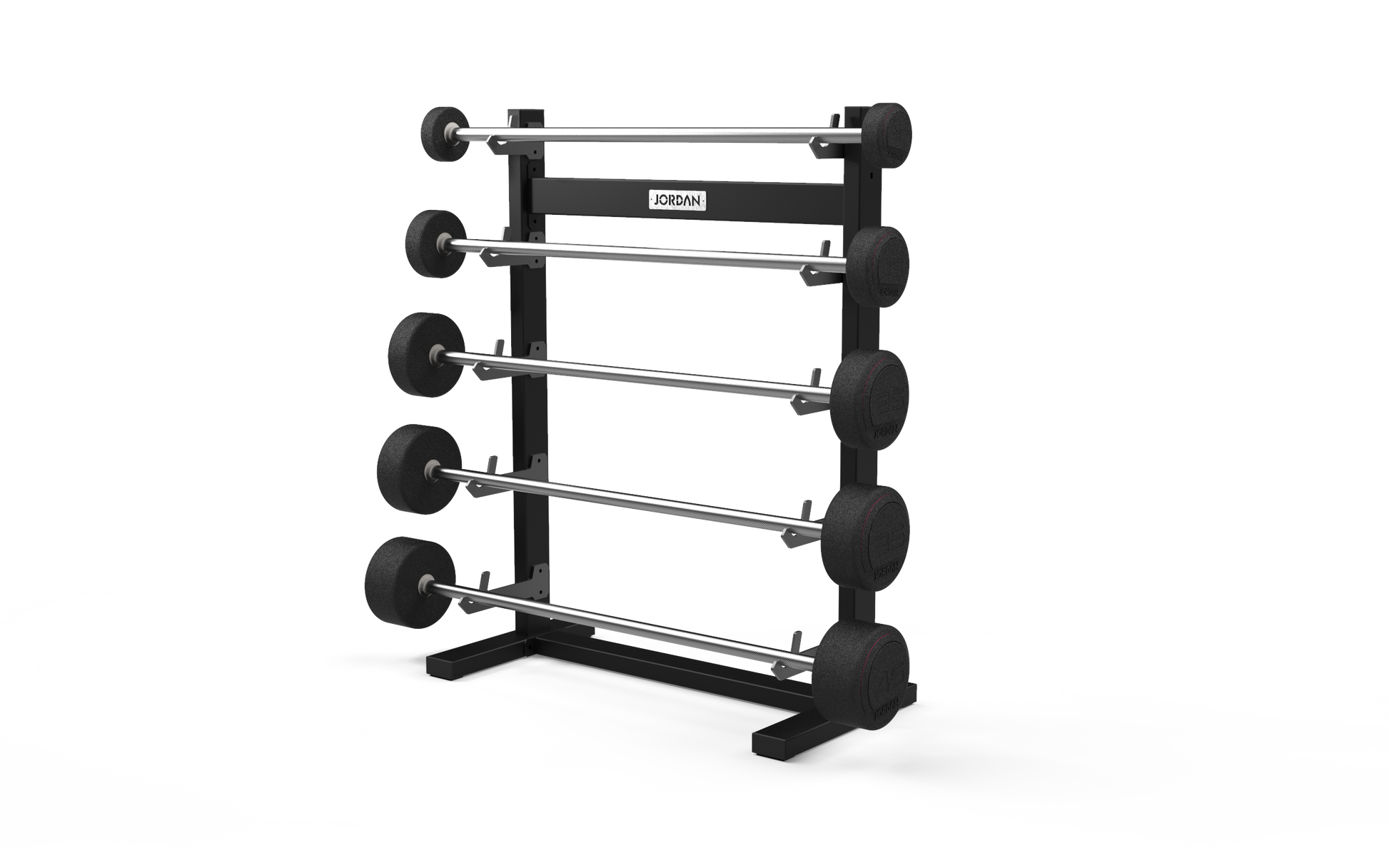 JORDAN Barbell Rack (5 Bar) – Grey - alternate angle