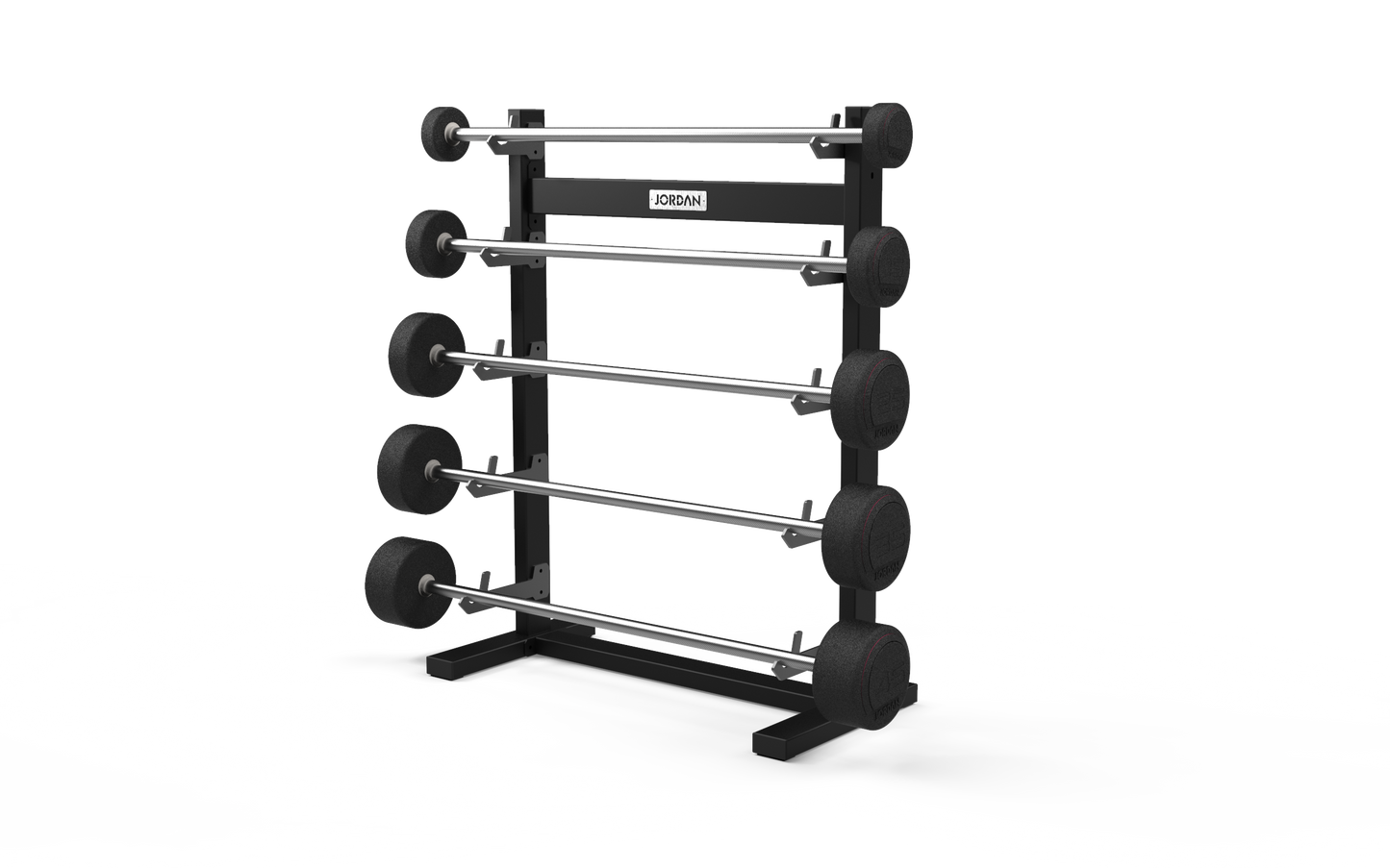 JORDAN Barbell Rack (10 Bar) - Black - alternate angle