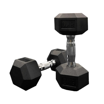 Jordan Lifting Club Hex Rubber Dumbbells