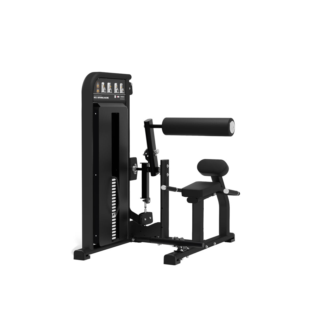 JORDAN Back/Abdominal Machine - 100kg Weight Stack - Black - main product view