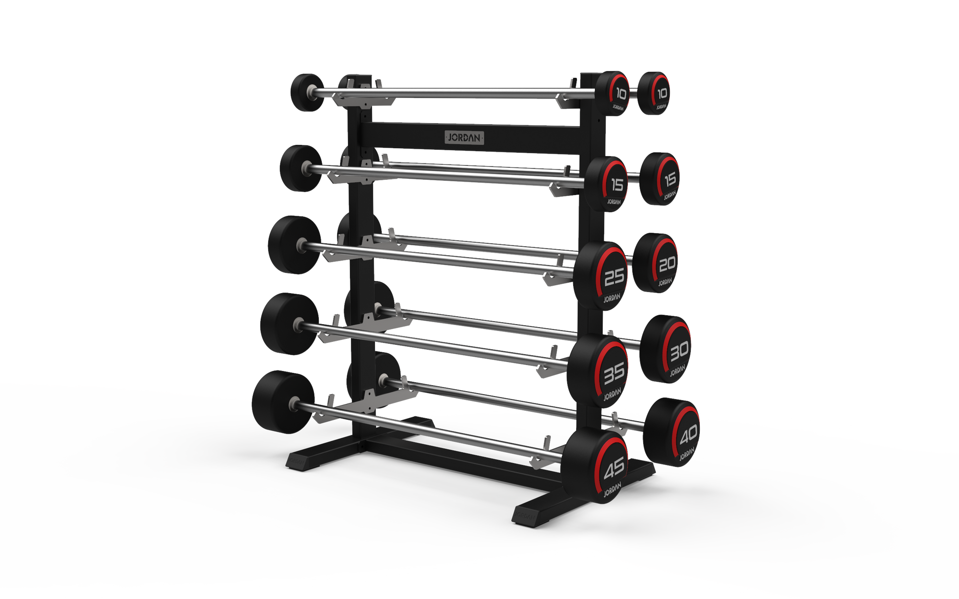 JORDAN Barbell Rack (10 Bar) - Grey - alternate angle