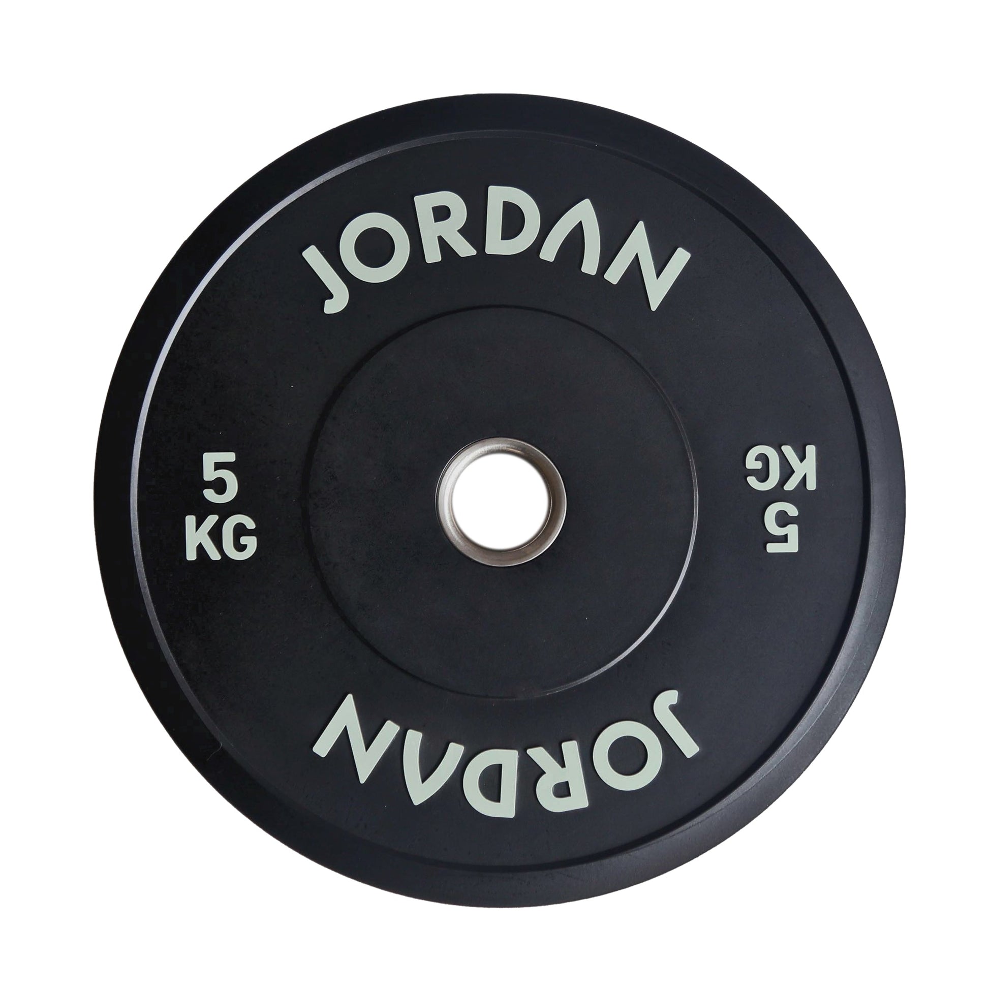 JORDAN 5kg Black Rubber Bumper Plate - main product view