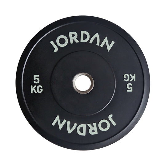 JORDAN 5kg Black Rubber Bumper Plate - main product view