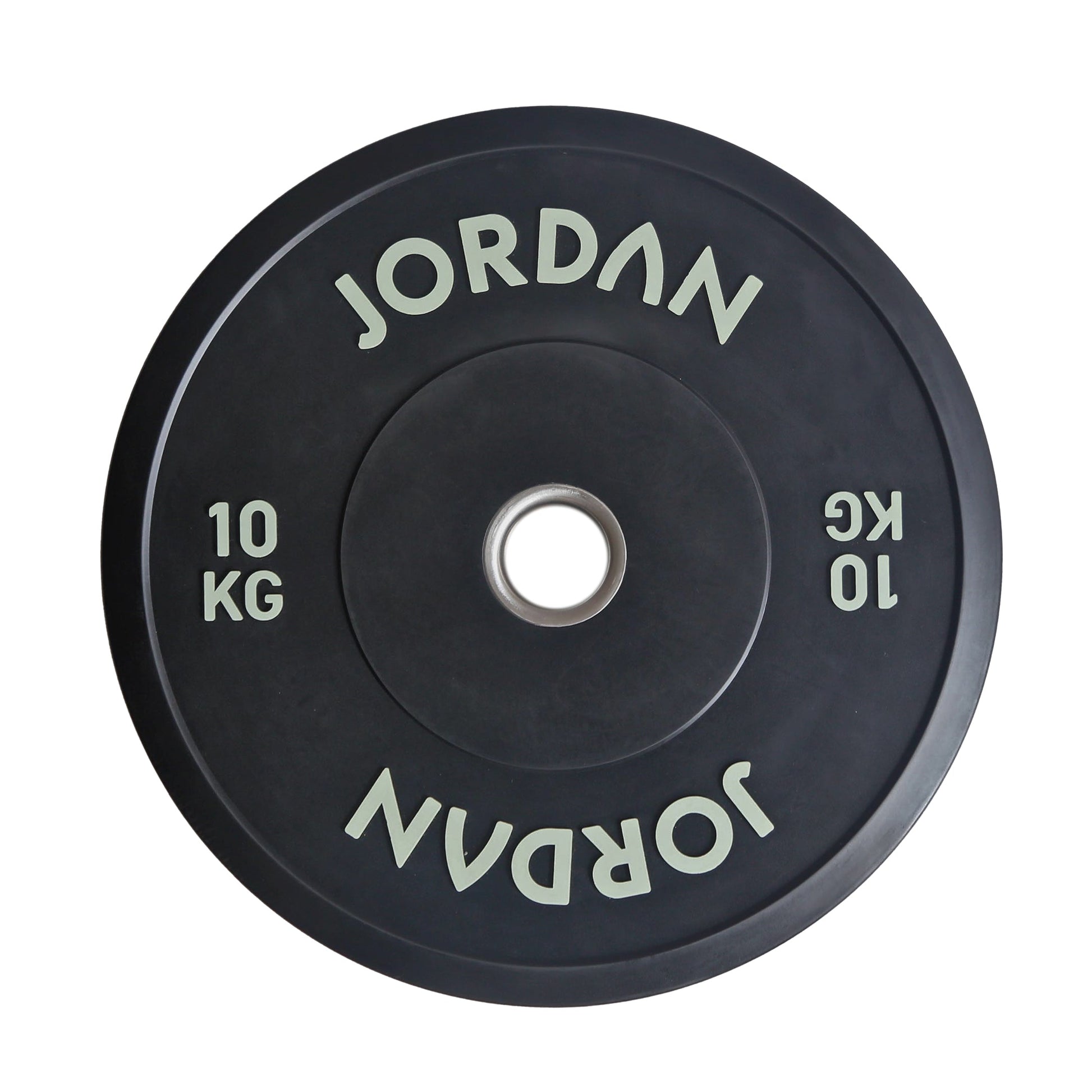 JORDAN 10kg Black Rubber Bumper Plate - main product view