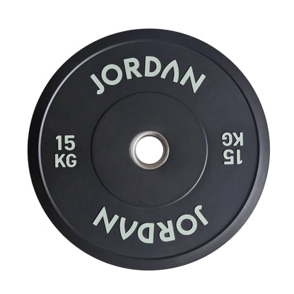 JORDAN 10kg Black Rubber Bumper Plate - AresFit