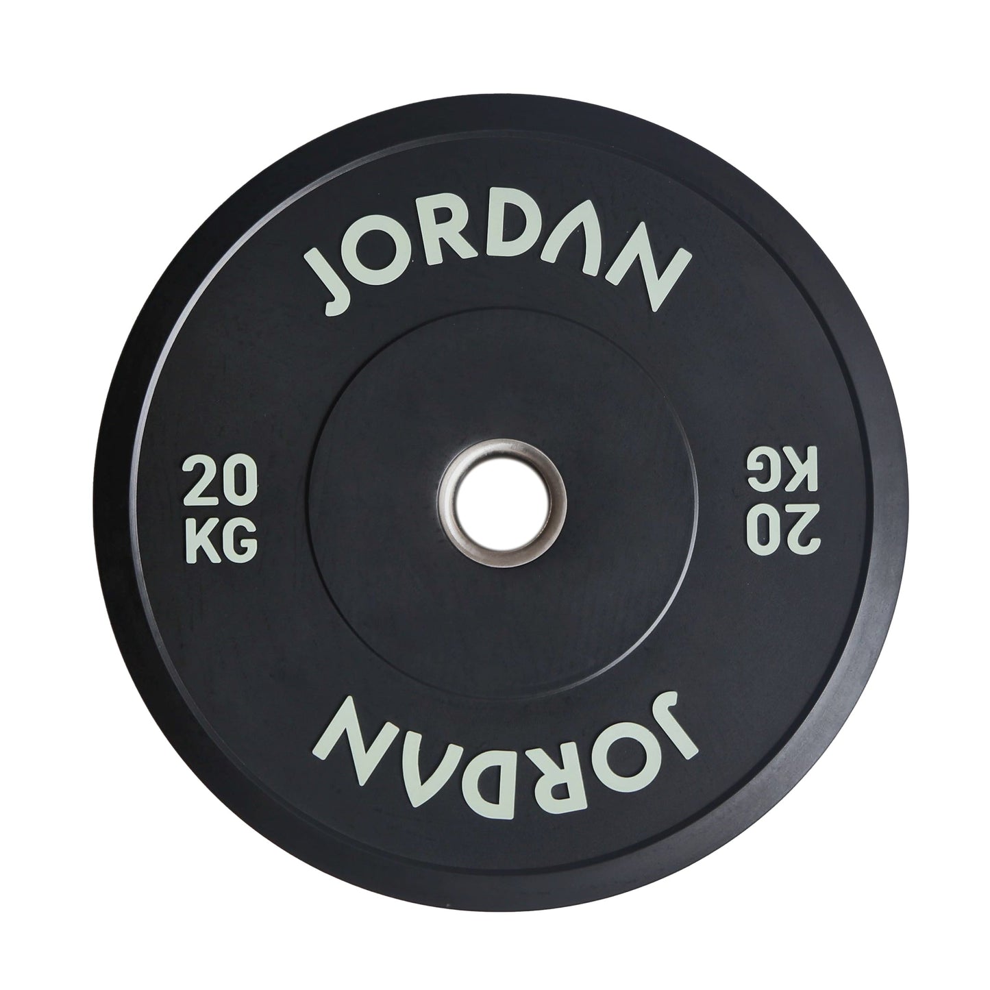 JORDAN 20kg Black Rubber Bumper Plate - main product view