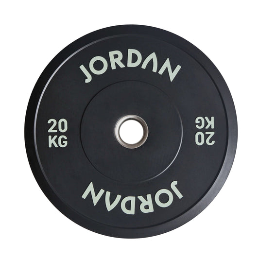 JORDAN 20kg Black Rubber Bumper Plate - main product view