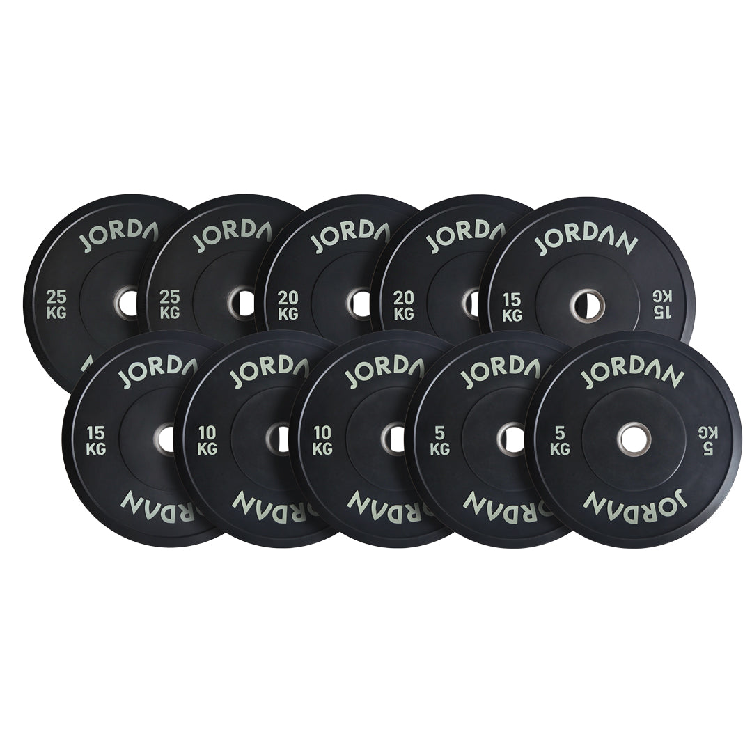 JORDAN 10kg Black Rubber Bumper Plate - AresFit