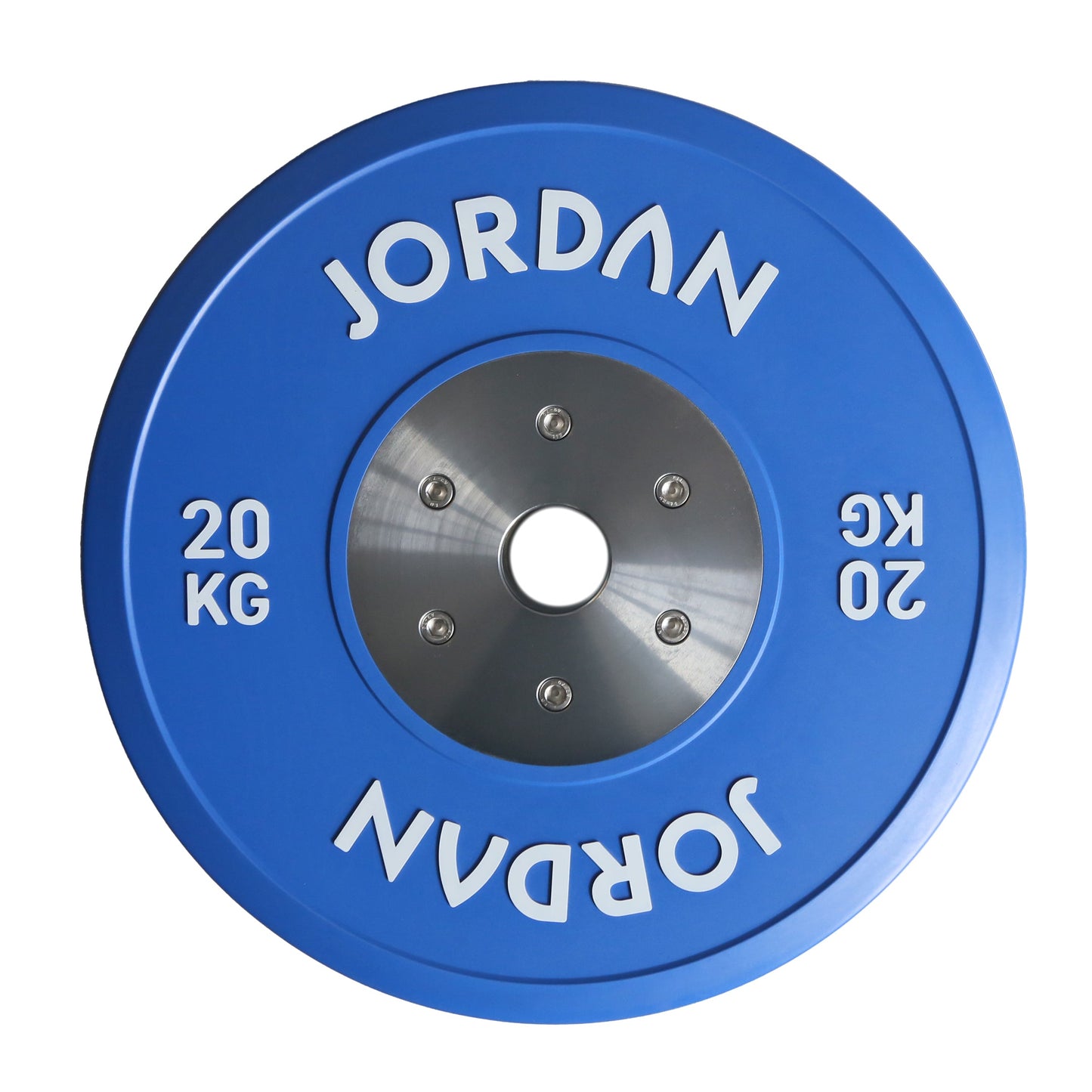 JORDAN 10kg Coloured Rubber Calibrated Competition Plate - Green - AresFit