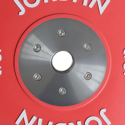 JORDAN 10kg Coloured Rubber Calibrated Competition Plate - Green - AresFit