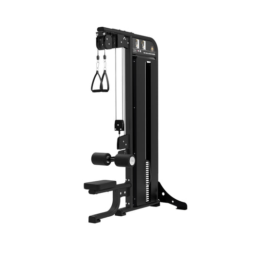 JORDAN Dual Cable Lateral Pulldown - 125kg Weight Stack - Black;JORDAN Dual Cable Lateral Pulldown - 125kg Weight Stack - Black
