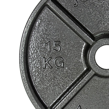JORDAN 200kg Deep Dish Olympic Weight Plate Set - 4x2.5kg, 6x5kg, 4x10kg, 2x15kg, 2x20kg, 2x25kg - AresFit
