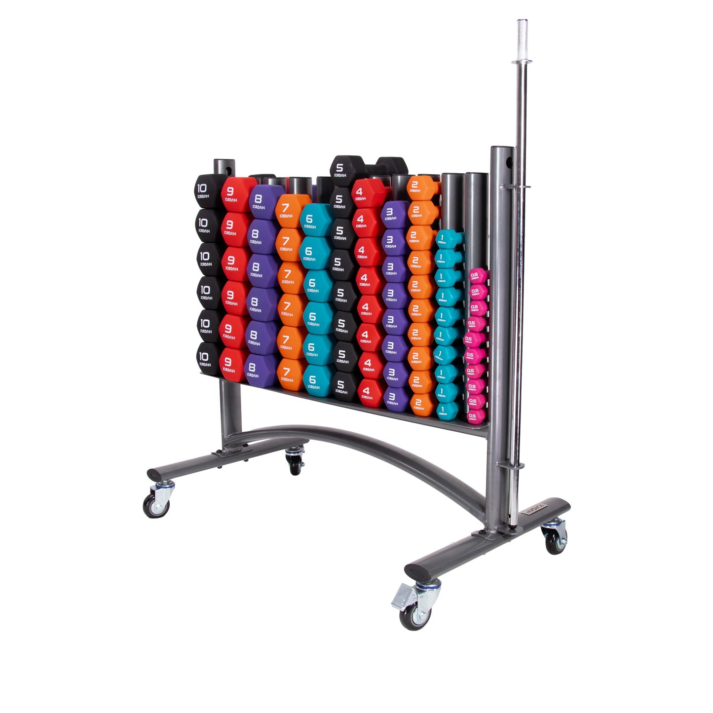 JORDAN Neoprene Studio Dumbbells & Rack Bundle - additional view