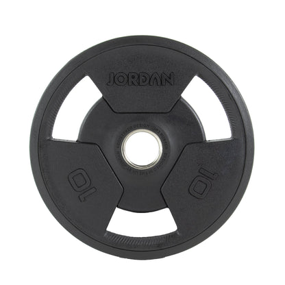JORDAN 10kg Rubber Tri Grip Olympic Plate - main product view