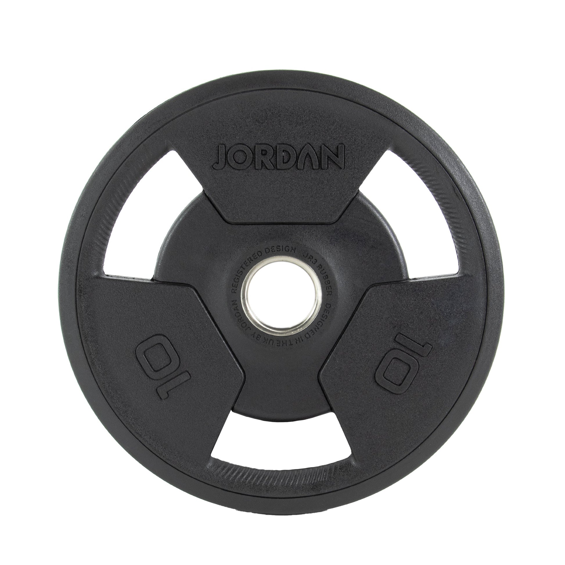 JORDAN 1000kg Rubber Tri Grip Olympic Plate Set - AresFit