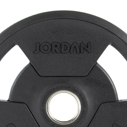JORDAN 300kg Rubber Tri Grip Olympic Plate Set - AresFit