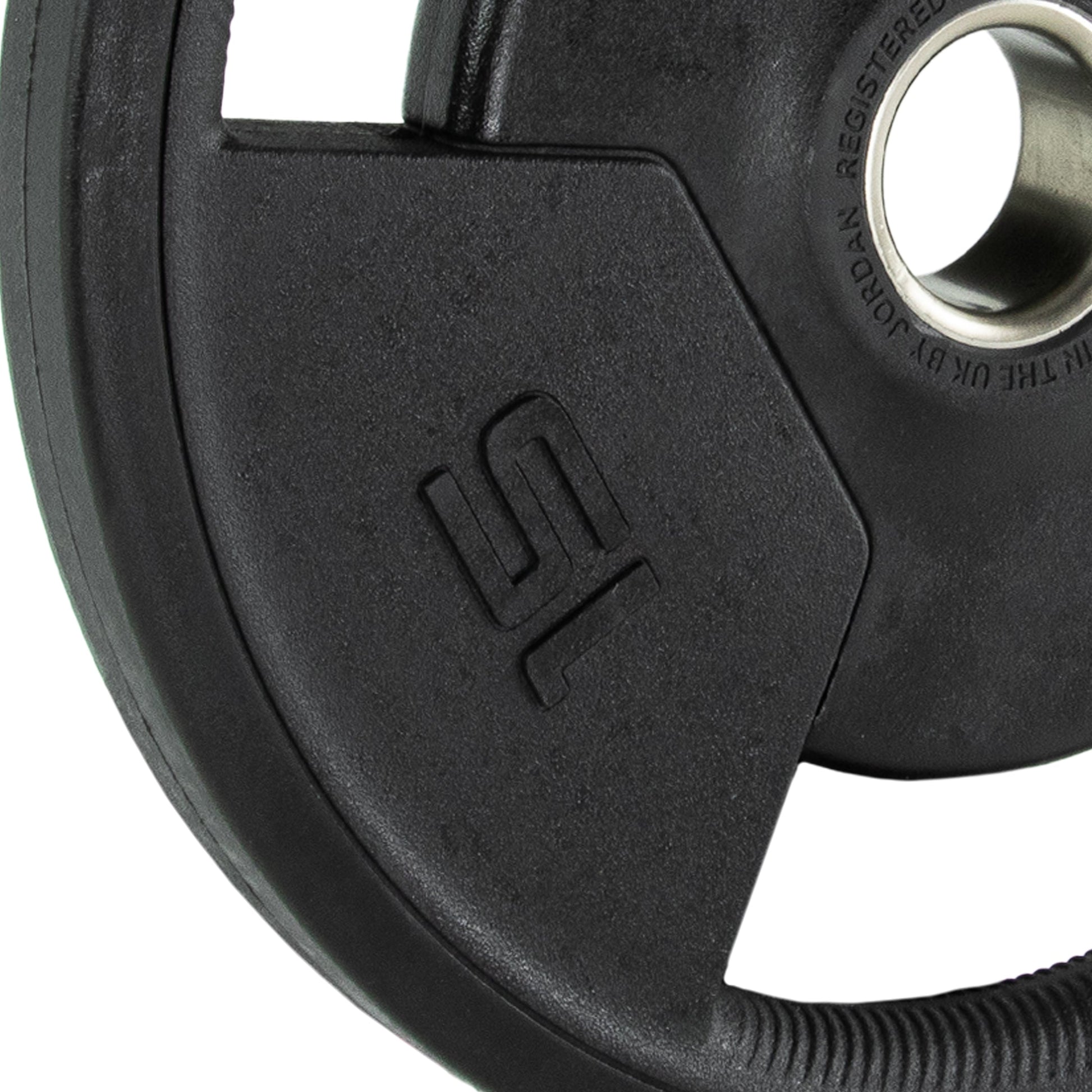 JORDAN 140kg Rubber Tri Grip Olympic Plate & Bar Set - main product view
