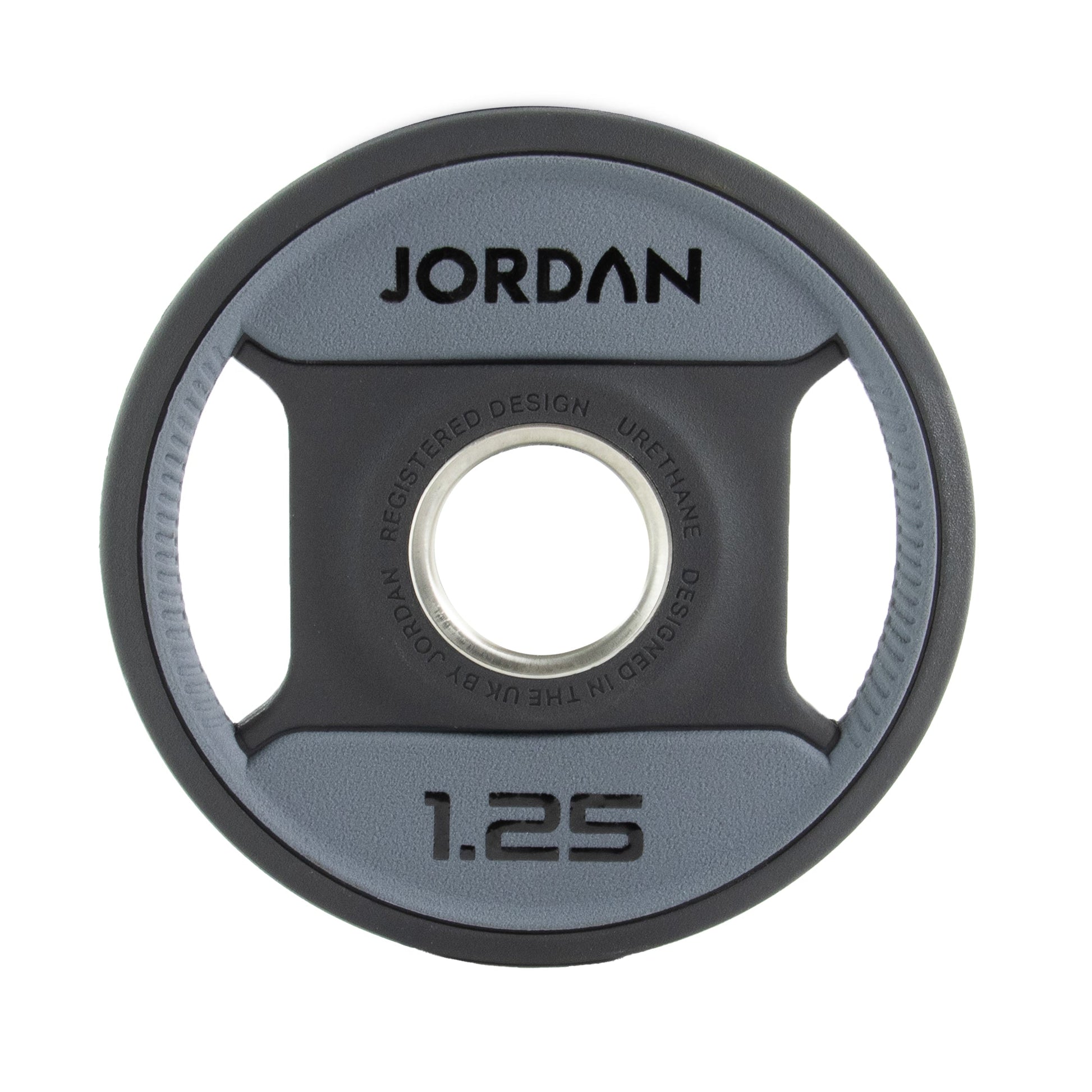 JORDAN 140kg Urethane Dual Grip Olympic Plate & Bar Set - main product view