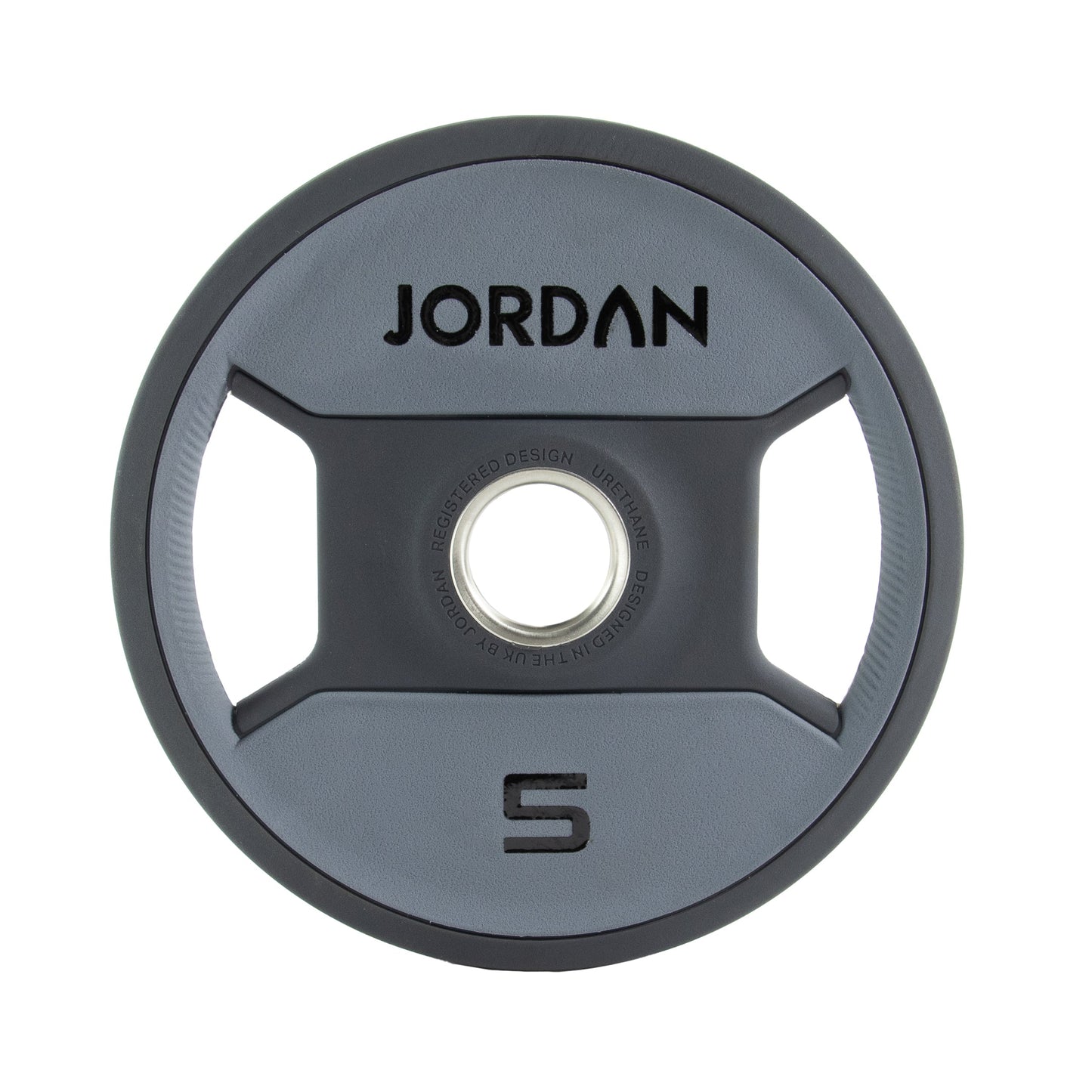 JORDAN 5kg Urethane Dual Grip Olympic Plate - main product view