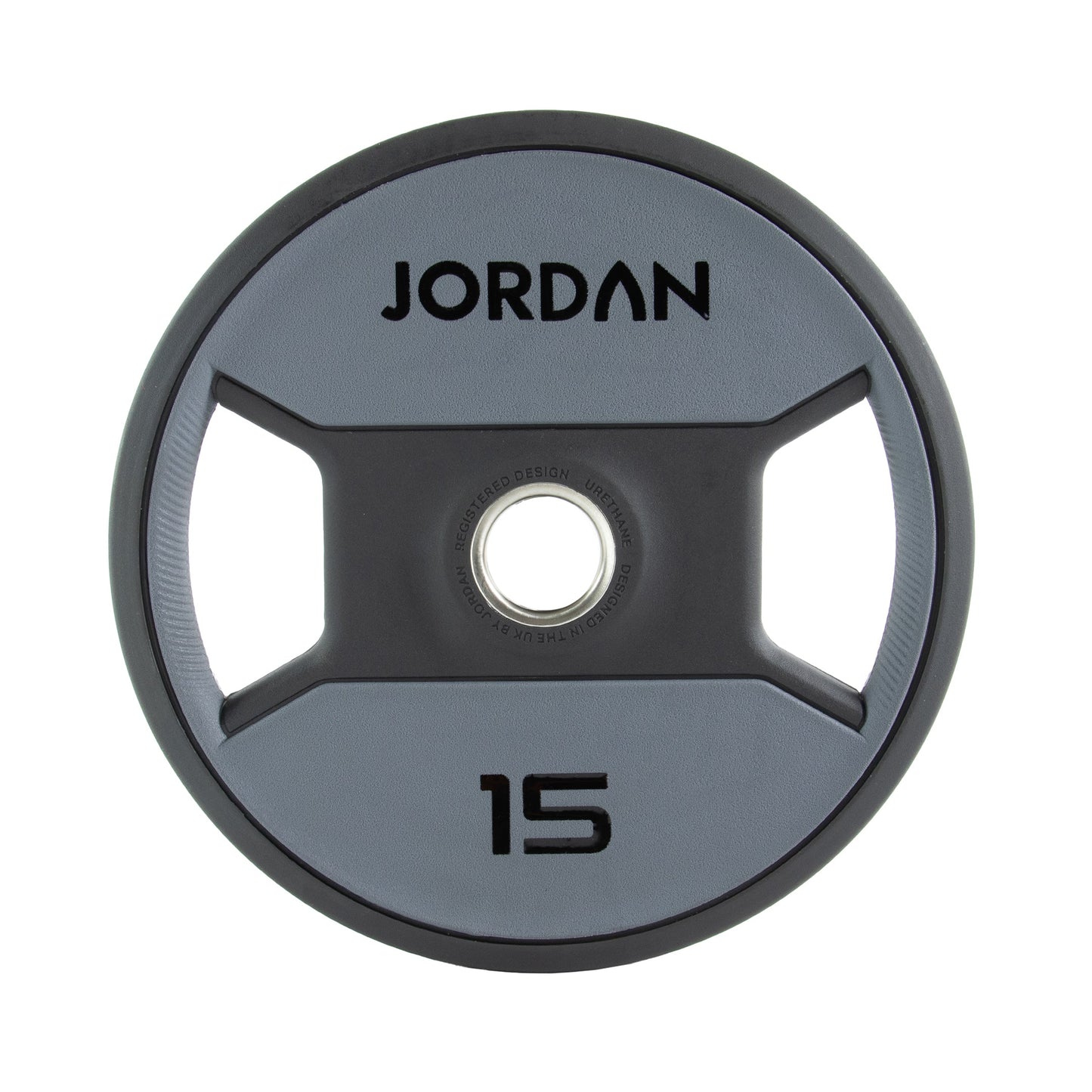 JORDAN 15kg Urethane Dual Grip Olympic Plate - main product view