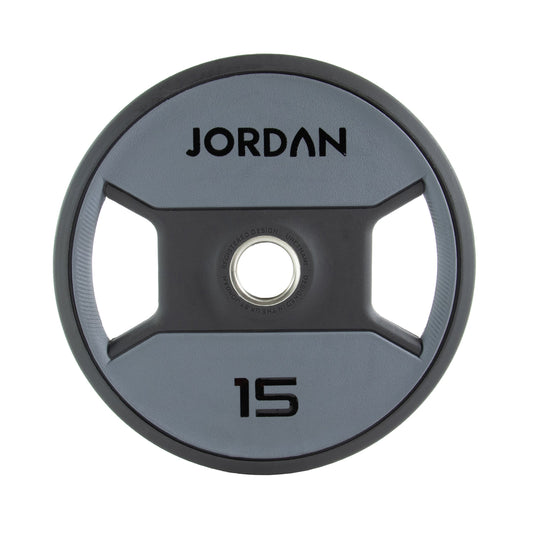 JORDAN 15kg Urethane Dual Grip Olympic Plate - main product view