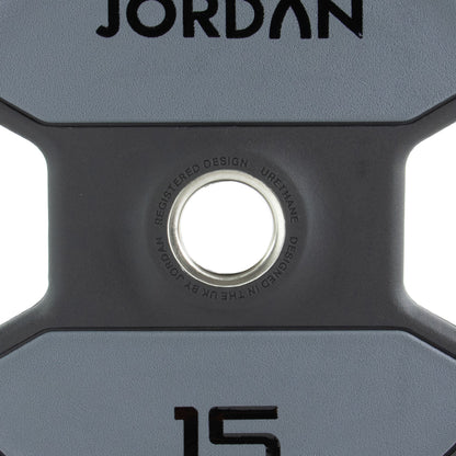 JORDAN 140kg Urethane Dual Grip Olympic Plate & Bar Set - view 8