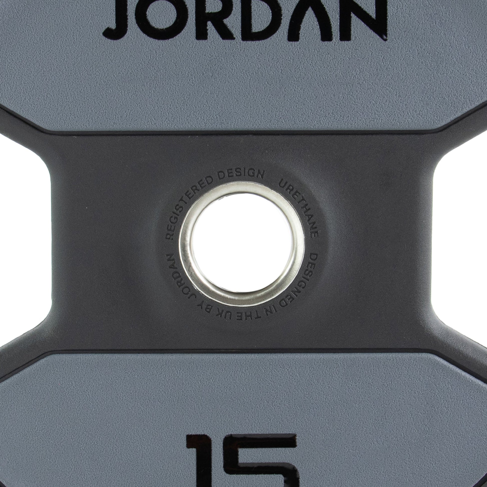 JORDAN 400kg Urethane Dual Grip Olympic Plate Set - alternate angle