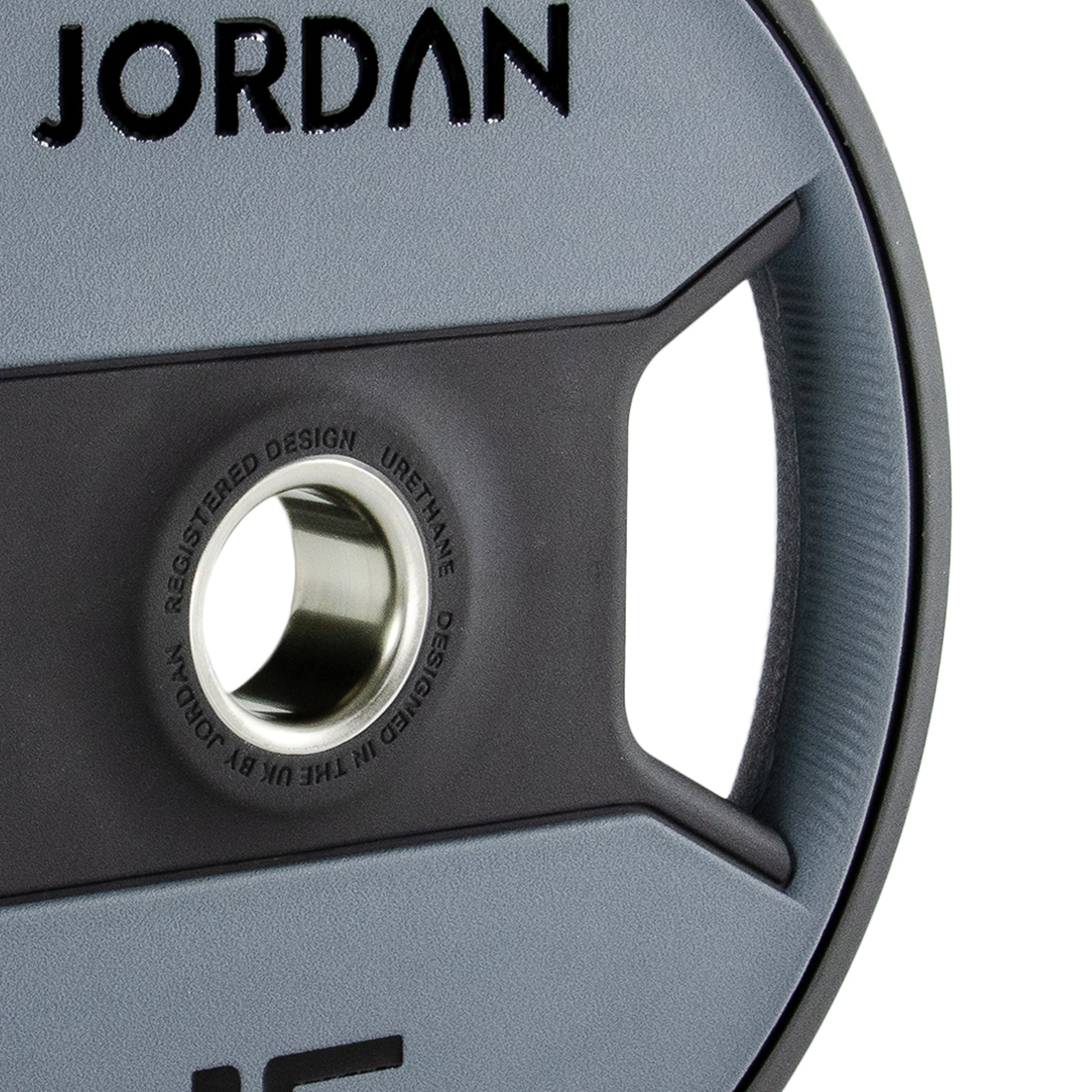 JORDAN 1000kg Urethane Dual Grip Olympic Plate Set - alternate angle