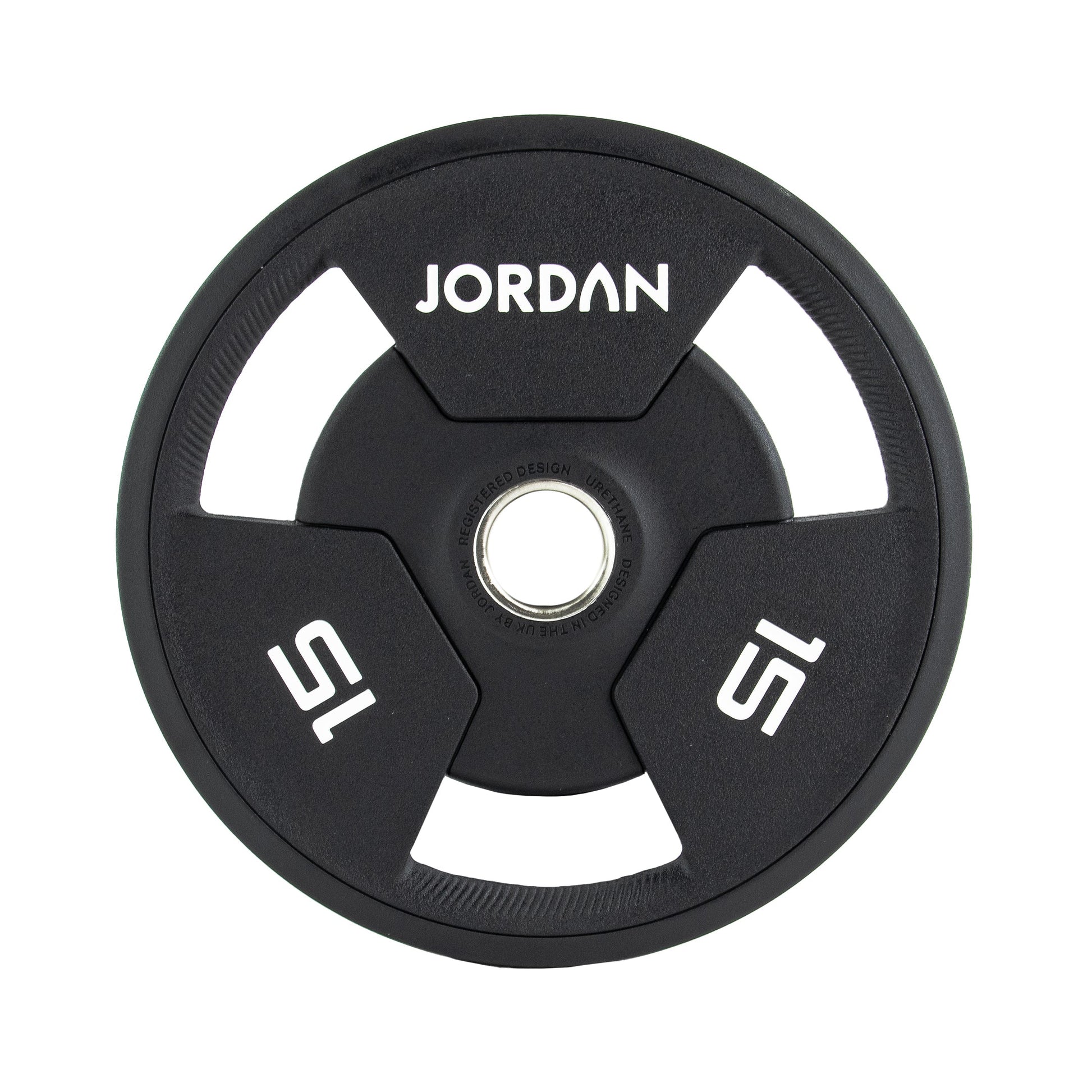 JORDAN 10kg Urethane Tri Grip Olympic Plate - AresFit
