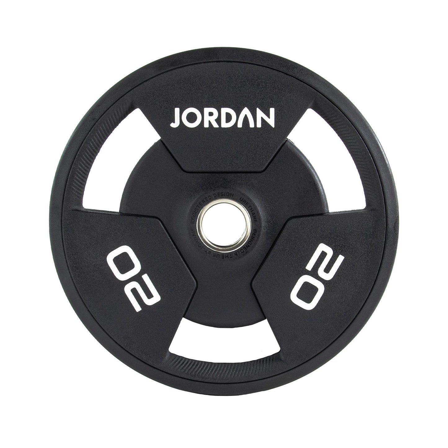 JORDAN 10kg Urethane Tri Grip Olympic Plate - AresFit