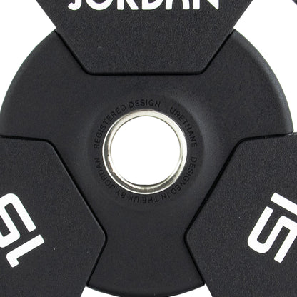 JORDAN 10kg Urethane Tri Grip Olympic Plate - AresFit