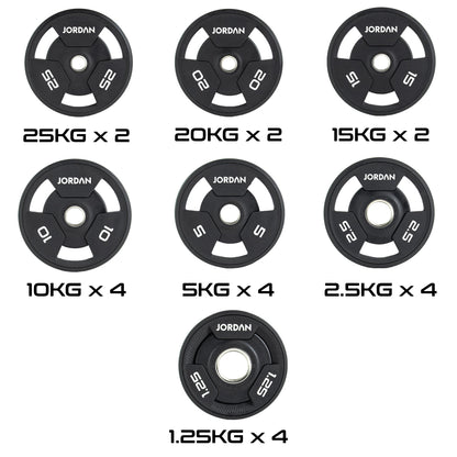JORDAN 2.5kg Urethane Tri Grip Olympic Plate - AresFit