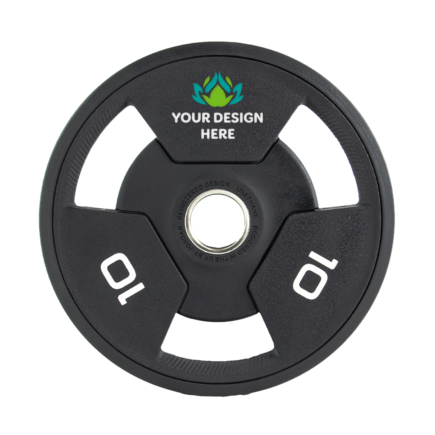 JORDAN Custom 400kg Urethane Tri Grip Olympic Plate Set - main product view
