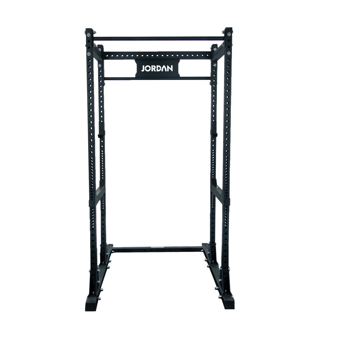 JORDAN HELIX Power Rack [LTR]  - Including Safety Bar & J-Hooks - Painted - alternate angle