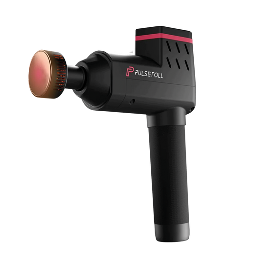 PULSEROLL Ignite Pro Massage Gun With Heat Massage - Black