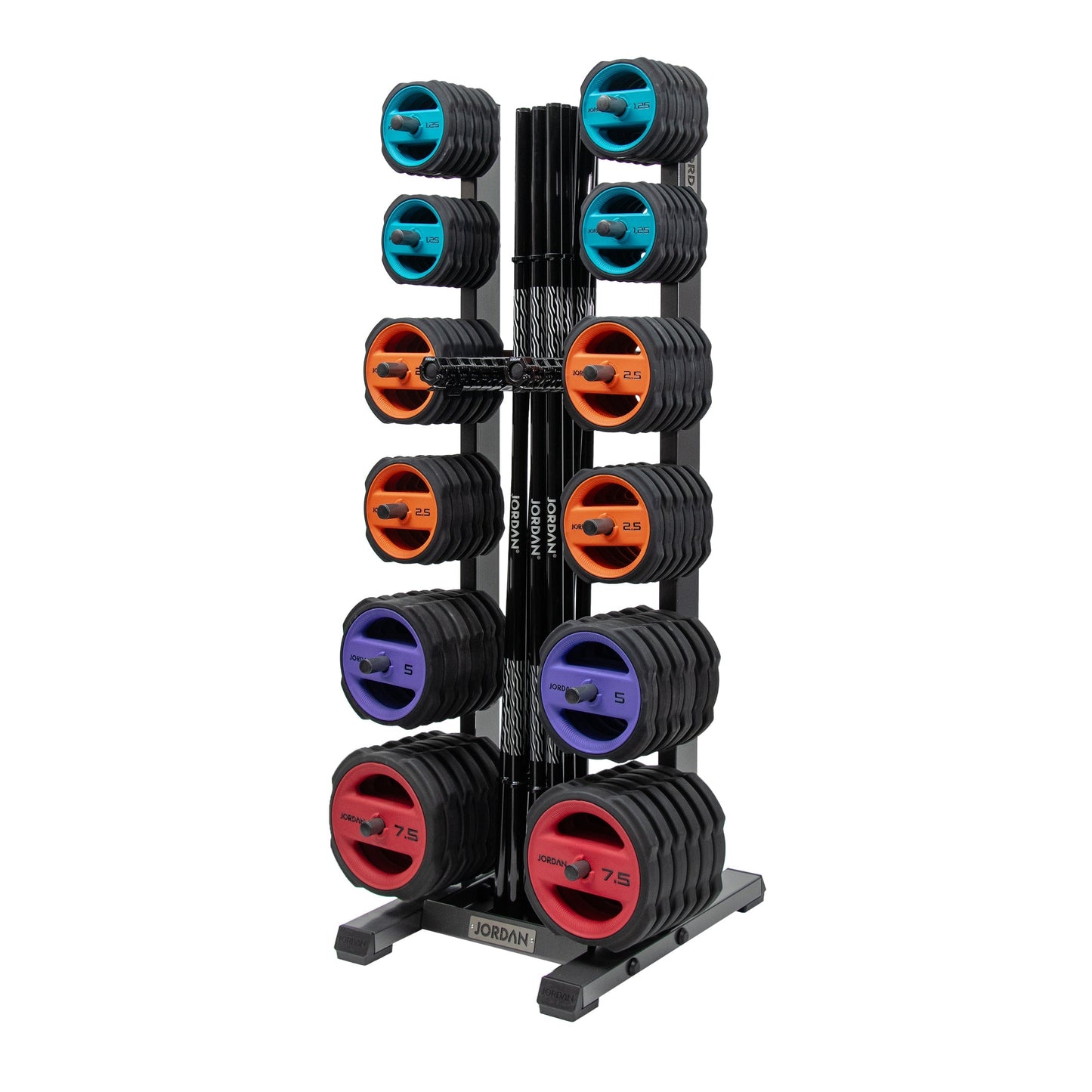 JORDAN Studio Barbell Rack 12 Sets - Grey - detail view