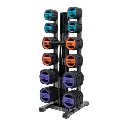 JORDAN Studio Barbell Rack 12 Sets - Grey - alternate angle