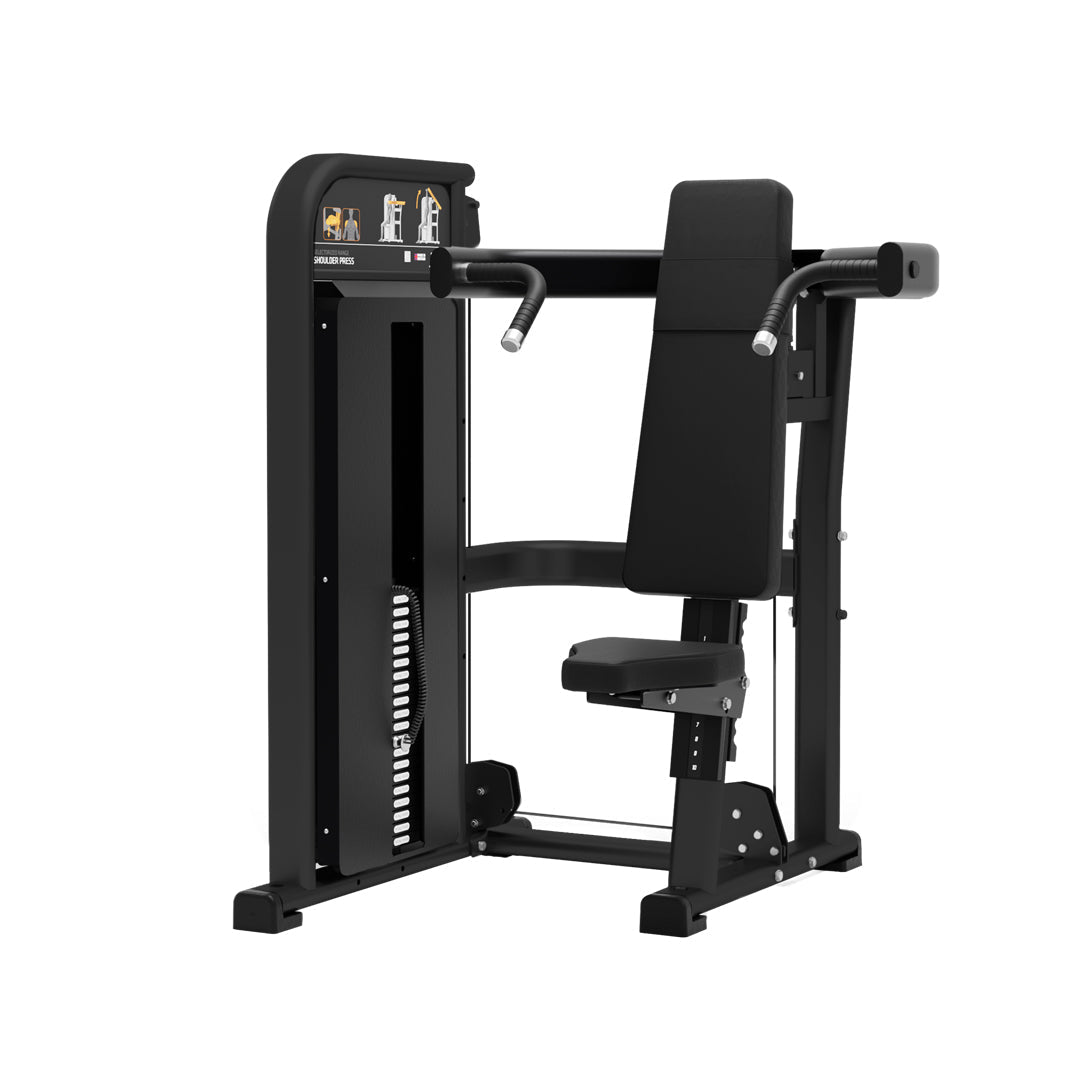 JORDAN Shoulder Press - 100kg Weight Stack - Black - main product view