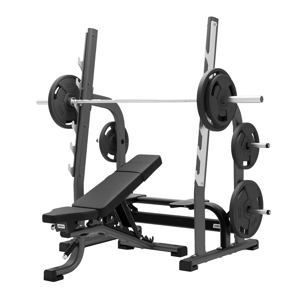 JORDAN Olympic Adjustable Multi Bench - Grey - main product view