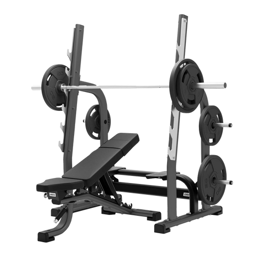 JORDAN Olympic Adjustable Multi Bench - Grey - main product view